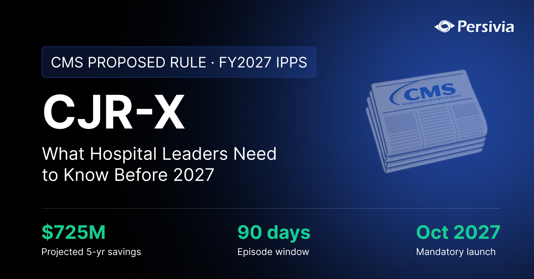 CMS Proposes Mandatory Nationwide Joint Replacement CJR-X Model: What Hospital and Health System Leaders Need to Know About CJR-X